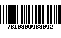 Código de Barras 7610800968092