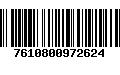 Código de Barras 7610800972624