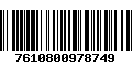 Código de Barras 7610800978749