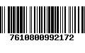 Código de Barras 7610800992172