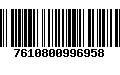 Código de Barras 7610800996958