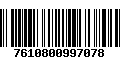 Código de Barras 7610800997078