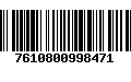 Código de Barras 7610800998471