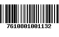 Código de Barras 7610801001132