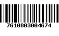 Código de Barras 7610803004674