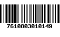 Código de Barras 7610803010149