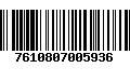 Código de Barras 7610807005936