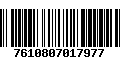 Código de Barras 7610807017977