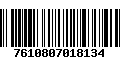 Código de Barras 7610807018134