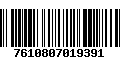 Código de Barras 7610807019391