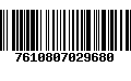 Código de Barras 7610807029680