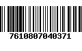 Código de Barras 7610807040371