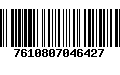 Código de Barras 7610807046427