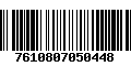 Código de Barras 7610807050448