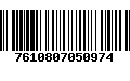 Código de Barras 7610807050974