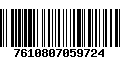 Código de Barras 7610807059724