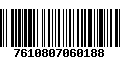 Código de Barras 7610807060188