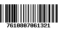 Código de Barras 7610807061321