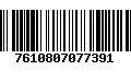 Código de Barras 7610807077391