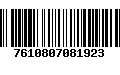 Código de Barras 7610807081923