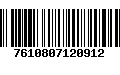 Código de Barras 7610807120912