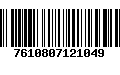 Código de Barras 7610807121049