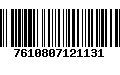 Código de Barras 7610807121131