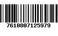 Código de Barras 7610807125979