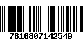 Código de Barras 7610807142549