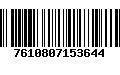 Código de Barras 7610807153644