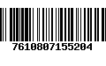 Código de Barras 7610807155204