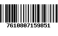 Código de Barras 7610807159851