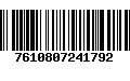 Código de Barras 7610807241792