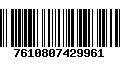 Código de Barras 7610807429961