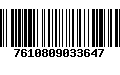 Código de Barras 7610809033647