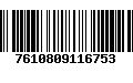 Código de Barras 7610809116753