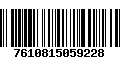 Código de Barras 7610815059228