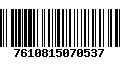 Código de Barras 7610815070537