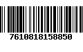 Código de Barras 7610818158850