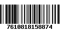 Código de Barras 7610818158874