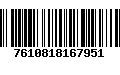 Código de Barras 7610818167951