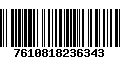 Código de Barras 7610818236343