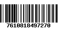 Código de Barras 7610818497270