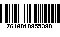 Código de Barras 7610818955398