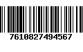 Código de Barras 7610827494567