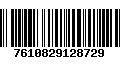 Código de Barras 7610829128729