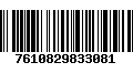 Código de Barras 7610829833081