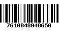 Código de Barras 7610848948650