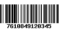 Código de Barras 7610849120345