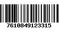 Código de Barras 7610849123315